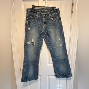 American eagle outfitters low rise boot cut denim jeans